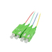 Synergy 21 LWL-Pigtail-SC APC 9/125u. OS2 4-Pack farbig - Kabel - 1,5 m