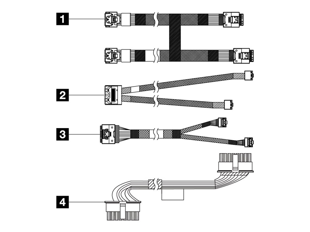 Lenovo Speicherkabelkit - für 8 x 3,5" Chassis