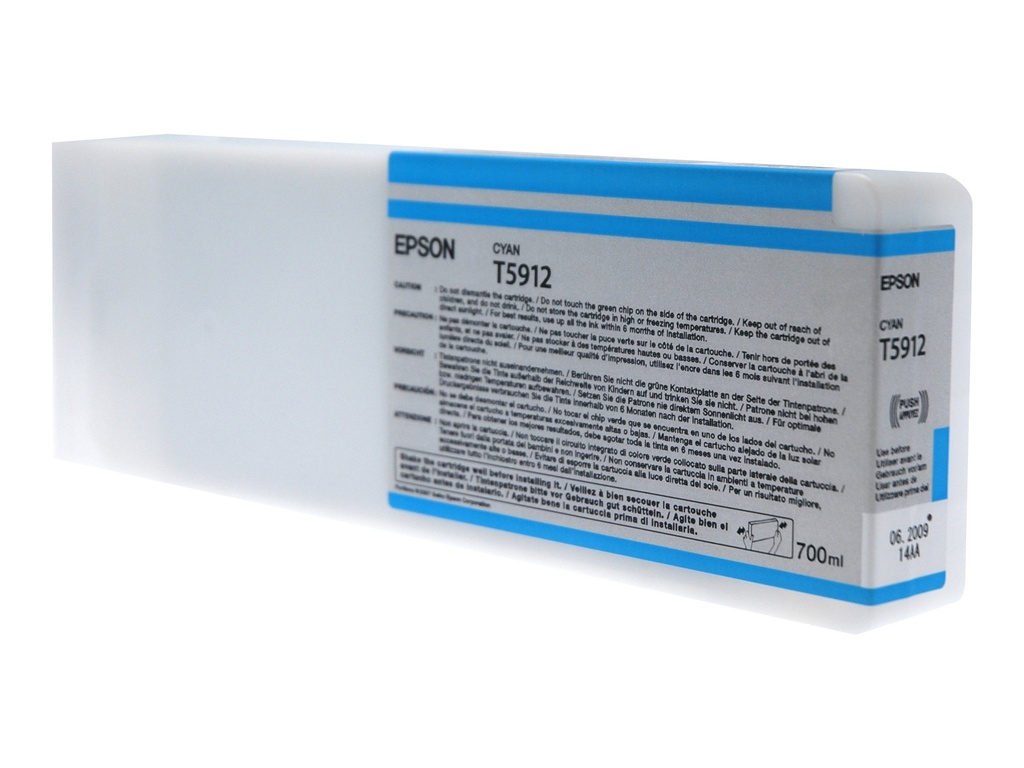 Epson T5912 - 700 ml - Cyan - original - Tintenpatrone