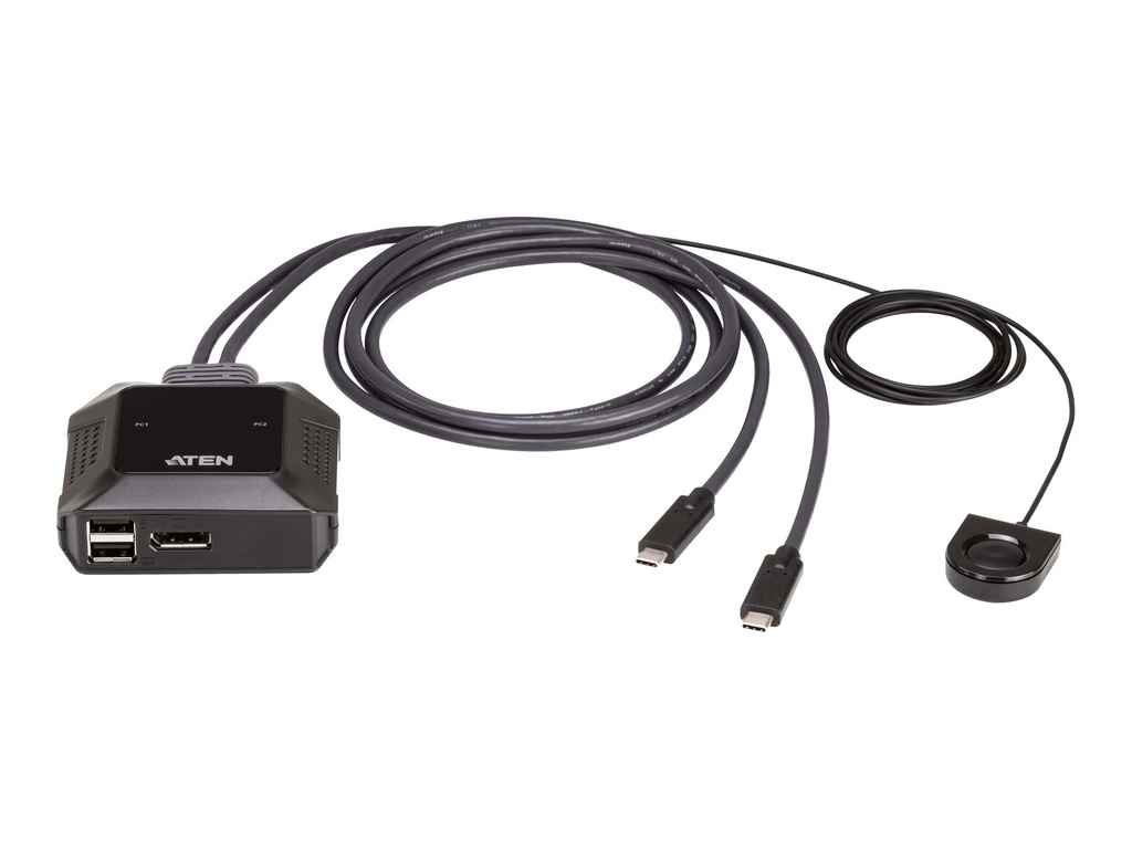 ATEN US3312 - KVM-/Audio-/USB-Switch - mit fernbedienbarem