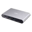 ATEN US3342 2 x USB 3.0 Sharing Switch Power Pass-Through/File