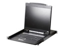 ATEN CL1000N - KVM-Konsole - PS/2, USB - Schweizer - 48.3 cm (19")