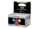Lexmark Cartridge No. 100 - Gelb, Cyan, Magenta