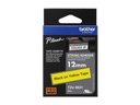 Brother TZe-S631 - Extra starker Klebstoff - Schwarz auf Gelb - Rolle (1,2 cm x 8 m)