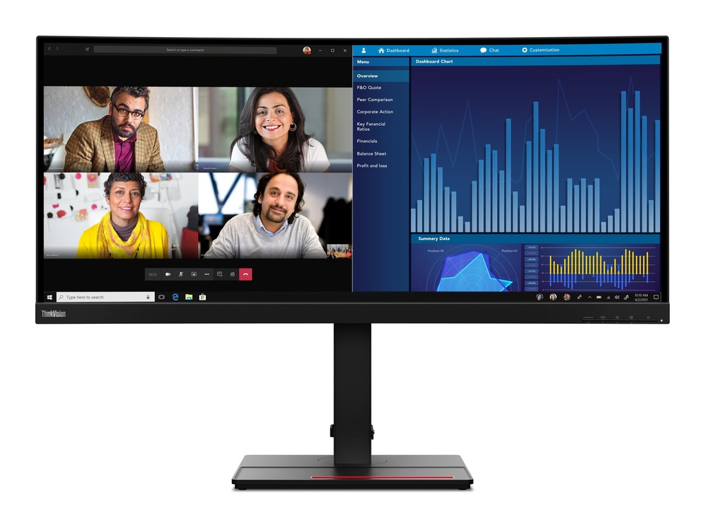 Lenovo ThinkVision P34w-20 - LED-Monitor - gebogen - 86.7 cm (34.14")