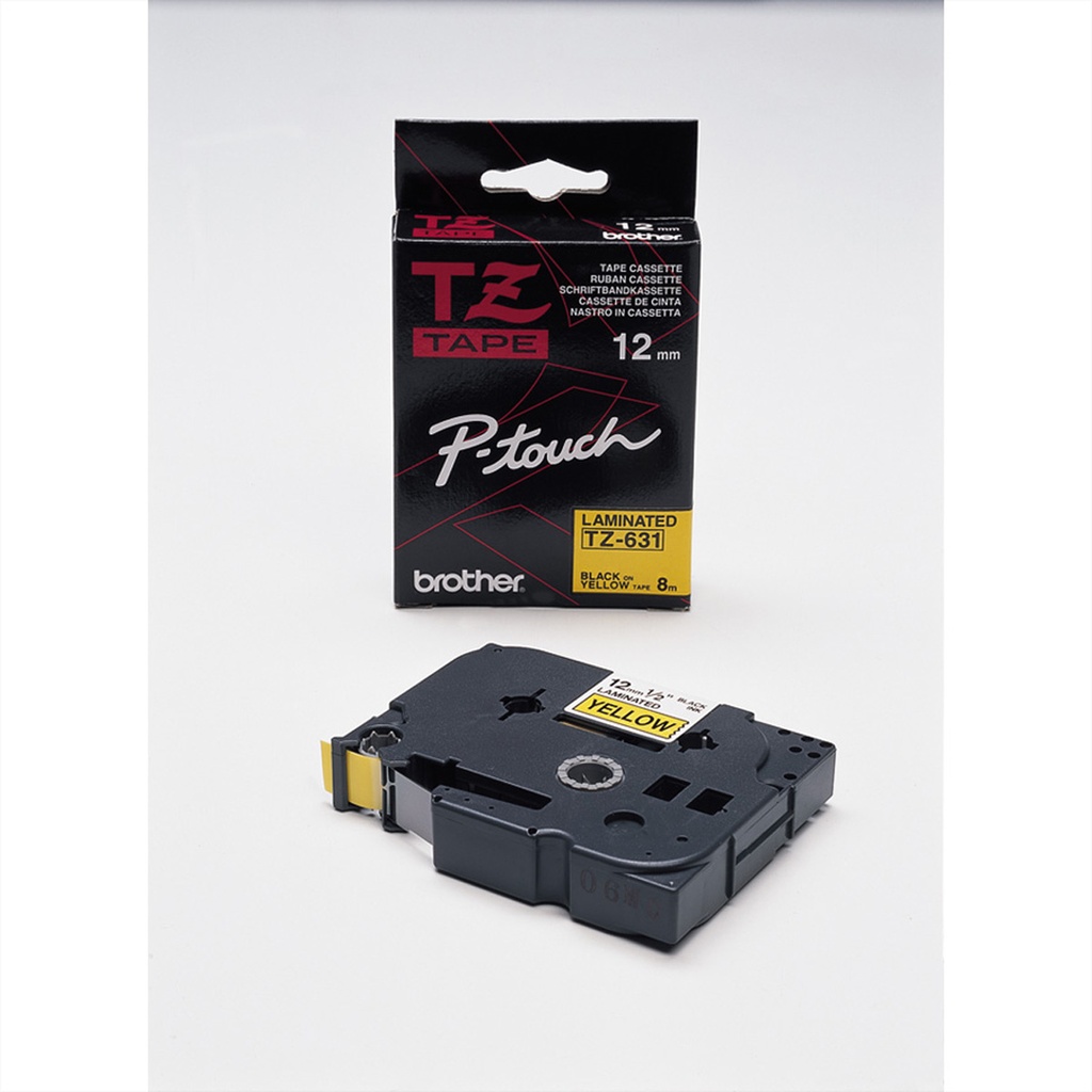 Brother Schriftband TZe-631 TZe631 12 mm schwarz auf gelb 1 St. - Original - Schriftband