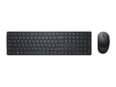 Dell Pro-Tastatur und -Maus – KM5221W - US international (QWERTY) - schwarz - (RTL BOX) - Volle Größe (100%) - Kabellos - RF Wireless - QWERTY - Schwarz - Maus enthalten