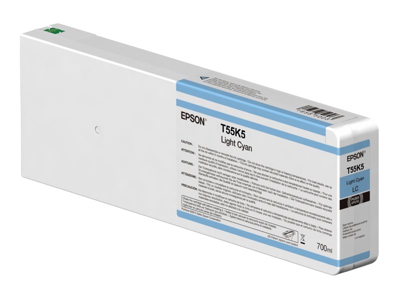 Epson T55K5 - 700 ml - hell Cyan - original