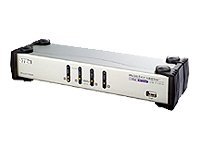 ATEN CS1744 Tastatur/Video/Maus (KVM)-Switch Weiß