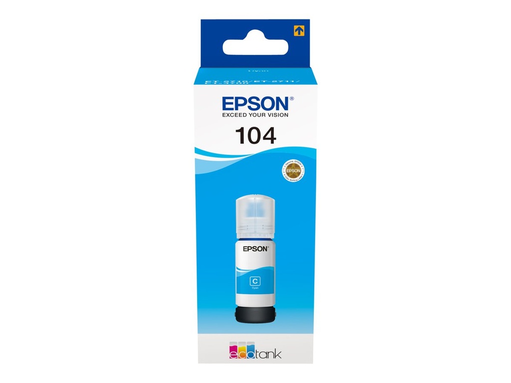 Epson EcoTank 104 - 65 ml - Cyan - original