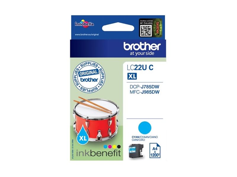 Brother LCLC22UC - XL - Cyan - original - Tintenpatrone