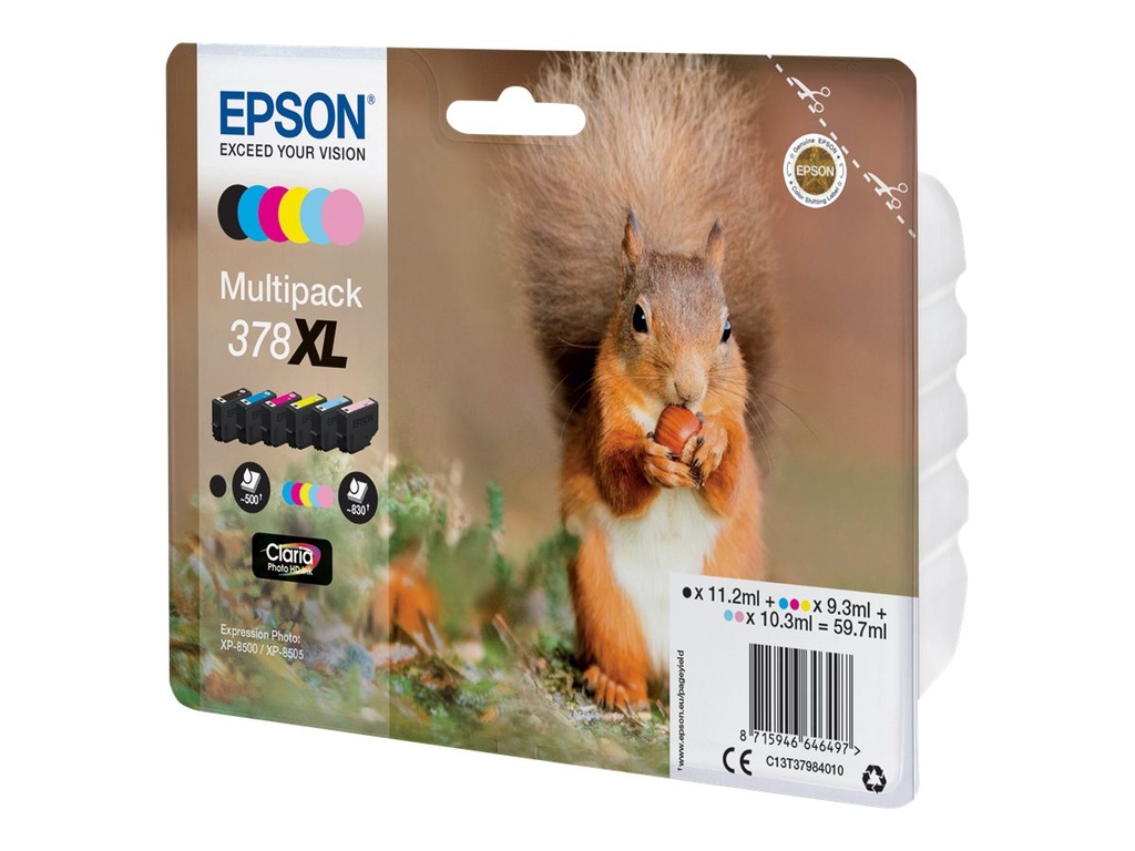 Epson 378XL Multipack - 6er-Pack - XL - Schwarz