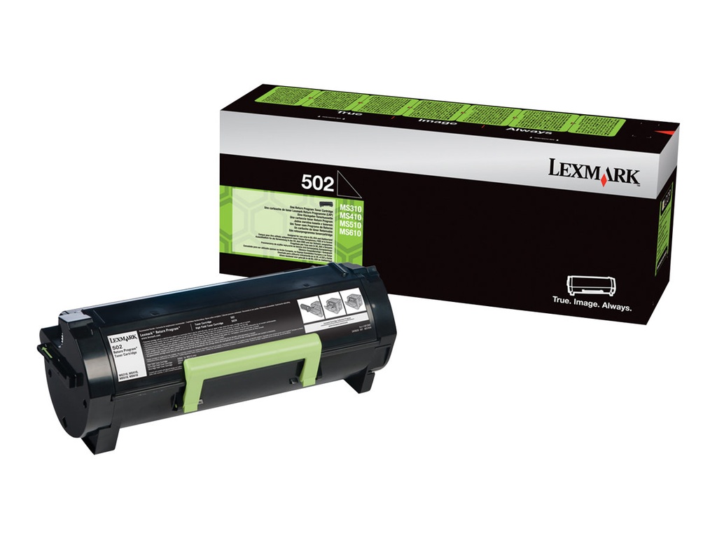 Lexmark 502 - Schwarz - original - Tonerpatrone LCCP, LRP