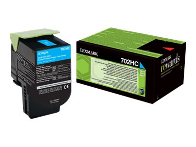 Lexmark 702HC - Hohe Ergiebigkeit - Cyan - original