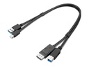 Lenovo Dual Head - Display / USB Kabelset - USB Typ A, DisplayPort (M)