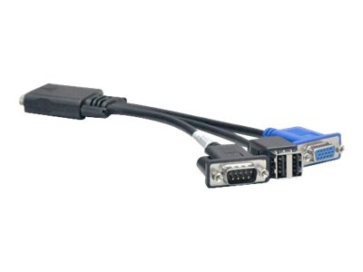Lenovo Tastatur- / Video- / Maus- (KVM-) Kabel - USB, DB-9, HD-15 (VGA)