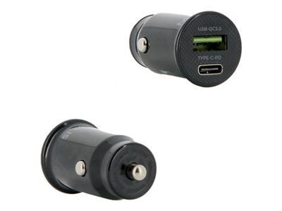 Mobilis Auto-Netzteil - universell - 25 Watt - 3 A - QC 3.0, PD - 2 Ausgabeanschlussstellen (USB-C, USB)