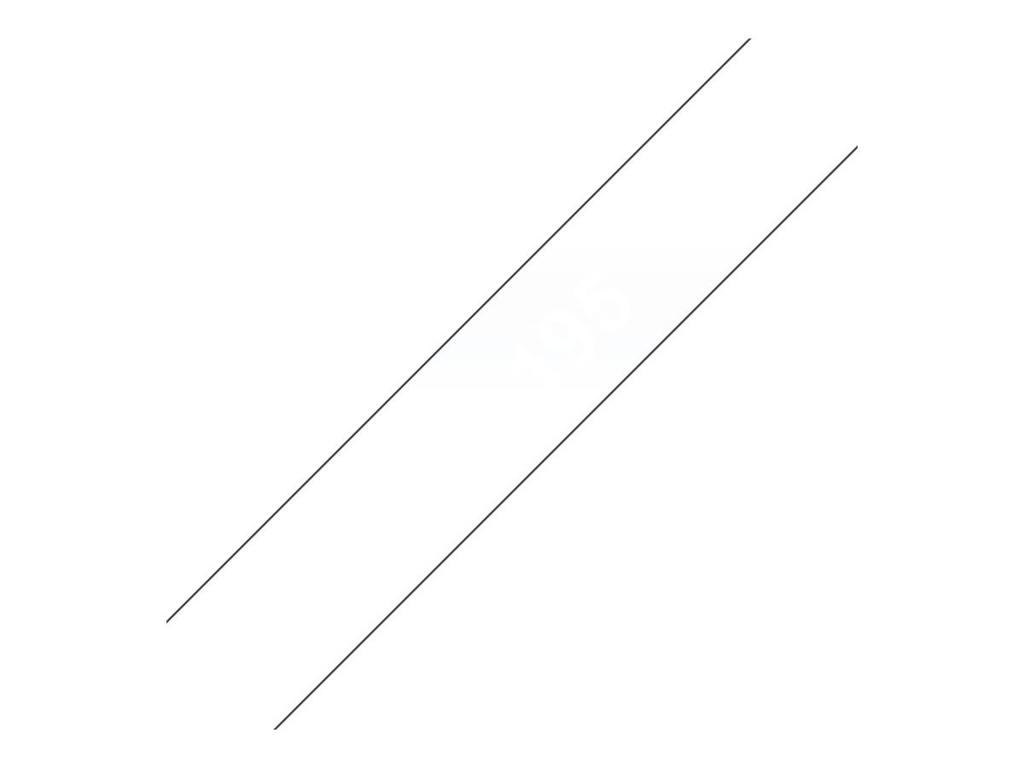Brother TC195 - 9 mm x 7.7 m - weiß auf durchsichtig