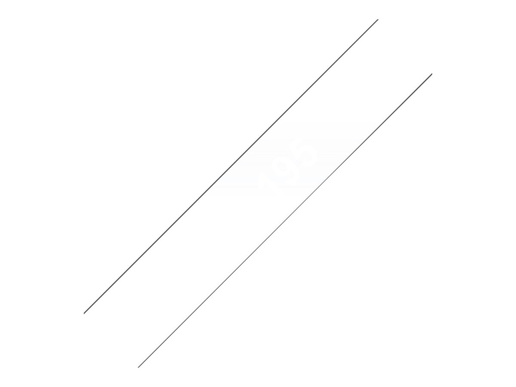 Brother TC195 - 9 mm x 7.7 m - weiß auf durchsichtig