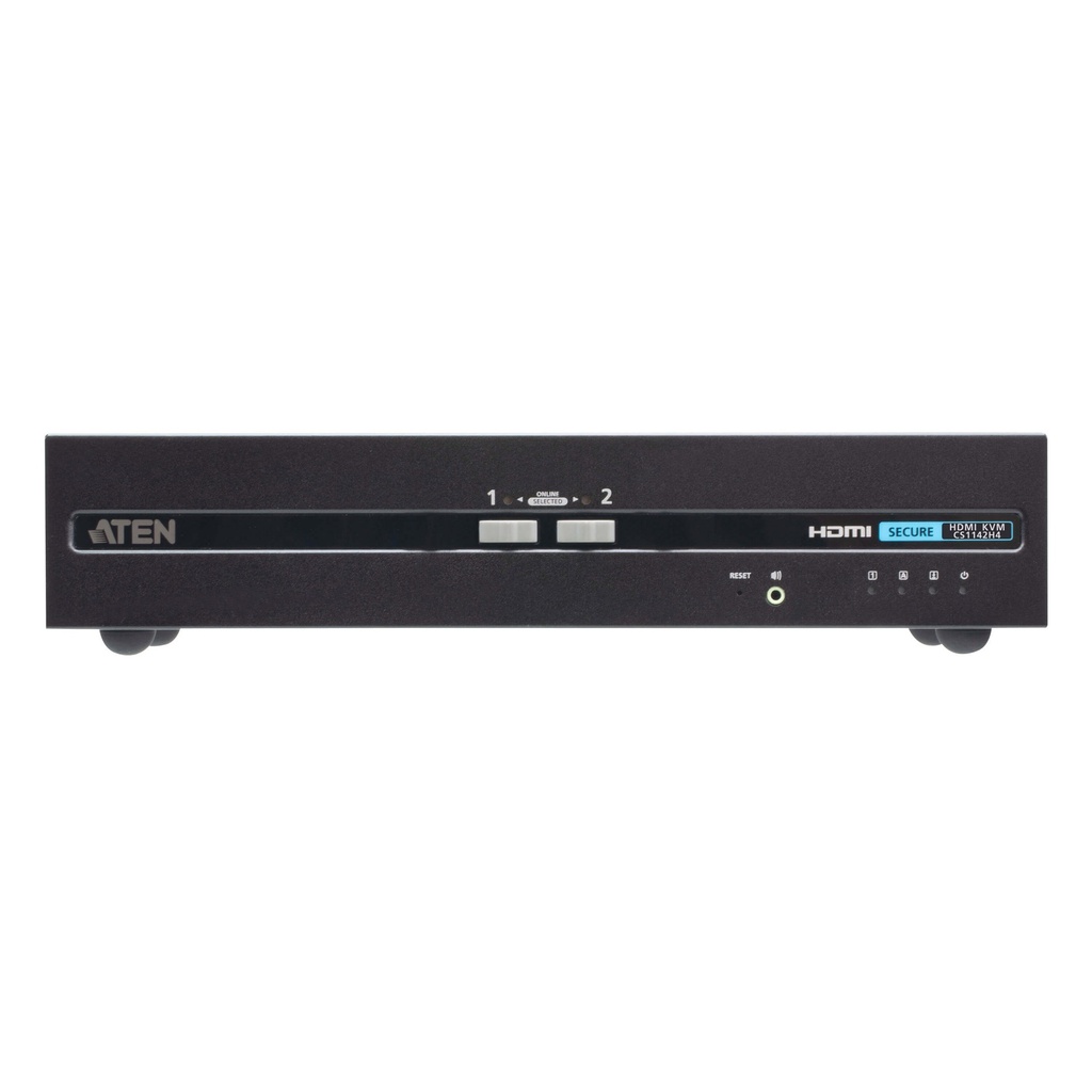 ATEN USB - 4K HDMI Dual Display Secure KVM - KVM-Umschalter - 2-Port