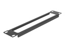 Delock Rackpaneel - mit Öffnung - Schwarz - 1U - 25.4 cm (10")