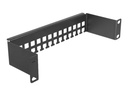 Delock Kabelführungsleiste - Schwarz - 1U - 25.4 cm (10")
