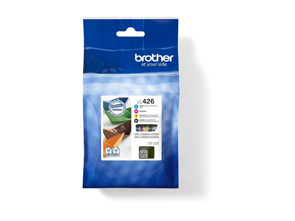 Brother LC426 - 4er-Pack - Schwarz, Gelb, Cyan, Magenta
