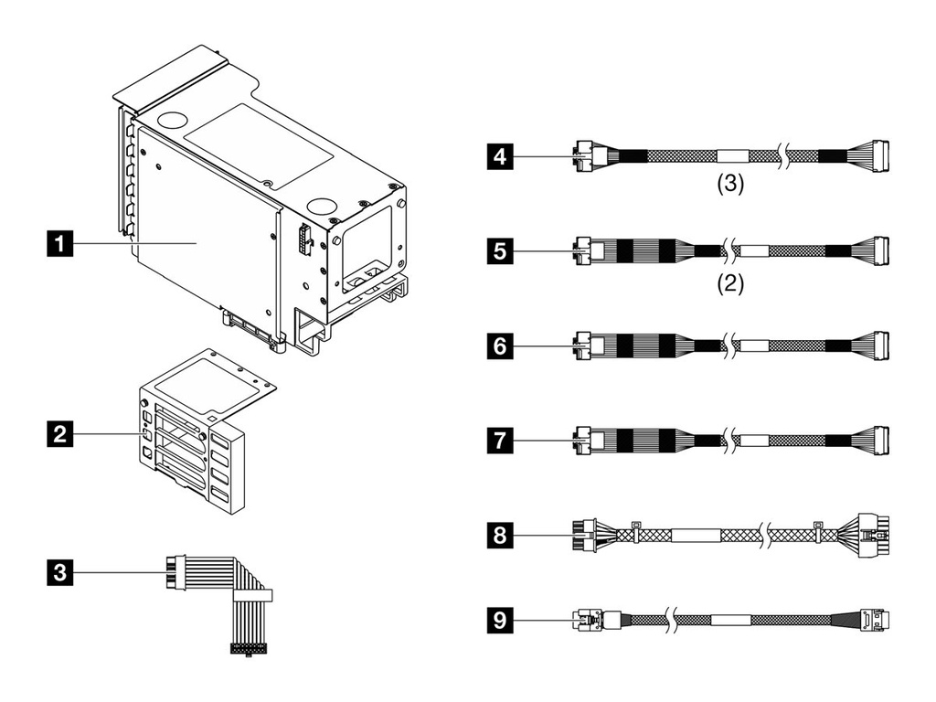 Lenovo Server-Riser-Kit - für ThinkSystem SR860