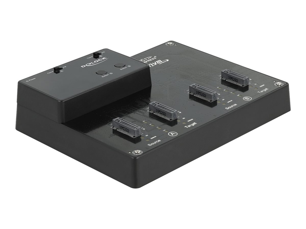 Delock SSD-Dockingstation mit Klon-Funktion Schächte: 4 - M.2 - M.2 NVMe Card - USB 3.2 (Gen 2)