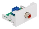 Delock Easy 45 - Einrastmodul - RCA - 1 Modul