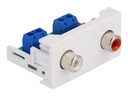 Delock Easy 45 - Einrastmodul - RCA, RCA