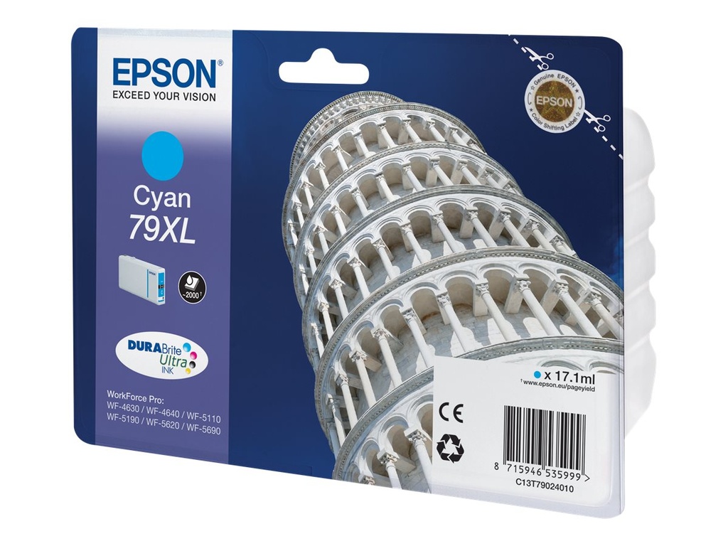 Epson 79XL - 17.1 ml - XL - Cyan - original - Tintenpatrone