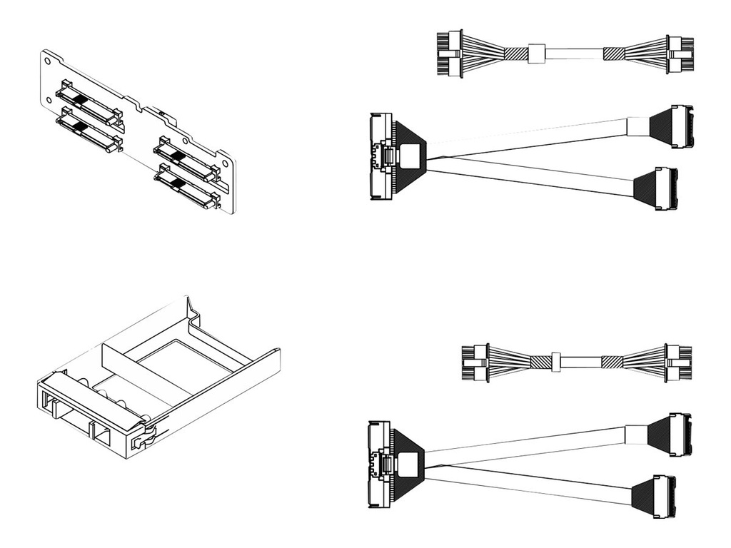 Lenovo Server NVMe Backplane - für ThinkSystem SR670 V2 7Z22