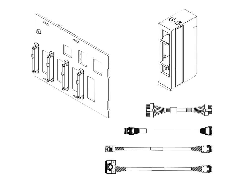 Lenovo SAS/SATA/NVMe Server-Backplane - für ThinkSystem SR670 V2 7Z22