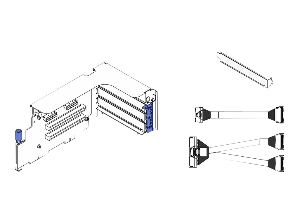 Lenovo Riser Card - für ThinkSystem SR670 V2