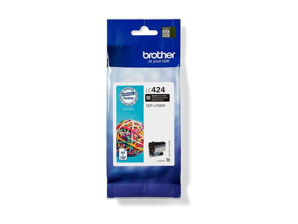 Brother LC424BK - Schwarz - original - Tintenpatrone