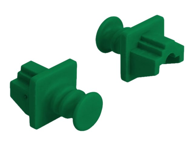 Delock for RJ45 - Schutzumschlag - grün (Packung mit 10)
