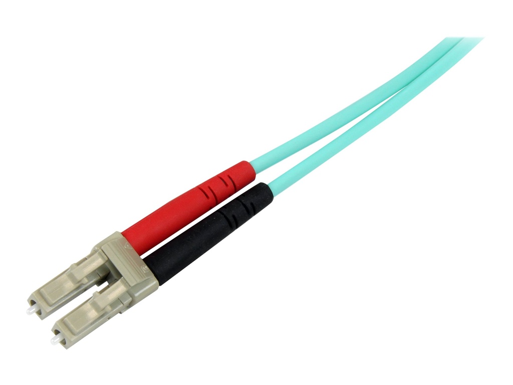 StarTech.com 1 m LC auf LC OM4 Multimode Glasfaserkabel, LWL Patchkabel - Netzwerkkabel - LC Multi-Mode (M)