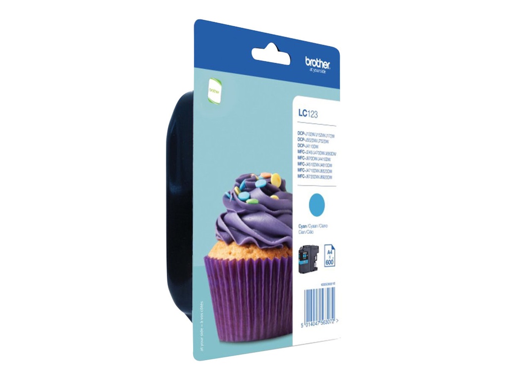 Brother LC123C - Hohe Ergiebigkeit - Cyan - original