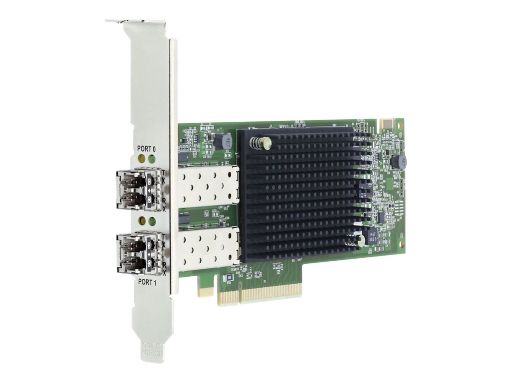 Lenovo Emulex LPe35002 32Gb 2-port PCIe Fibre Channel Adapter - Hostbus-Adapter - PCIe 4.0 x8 Low-Profile - 32Gb Fibre Channel Gen 7 (Short Wave)