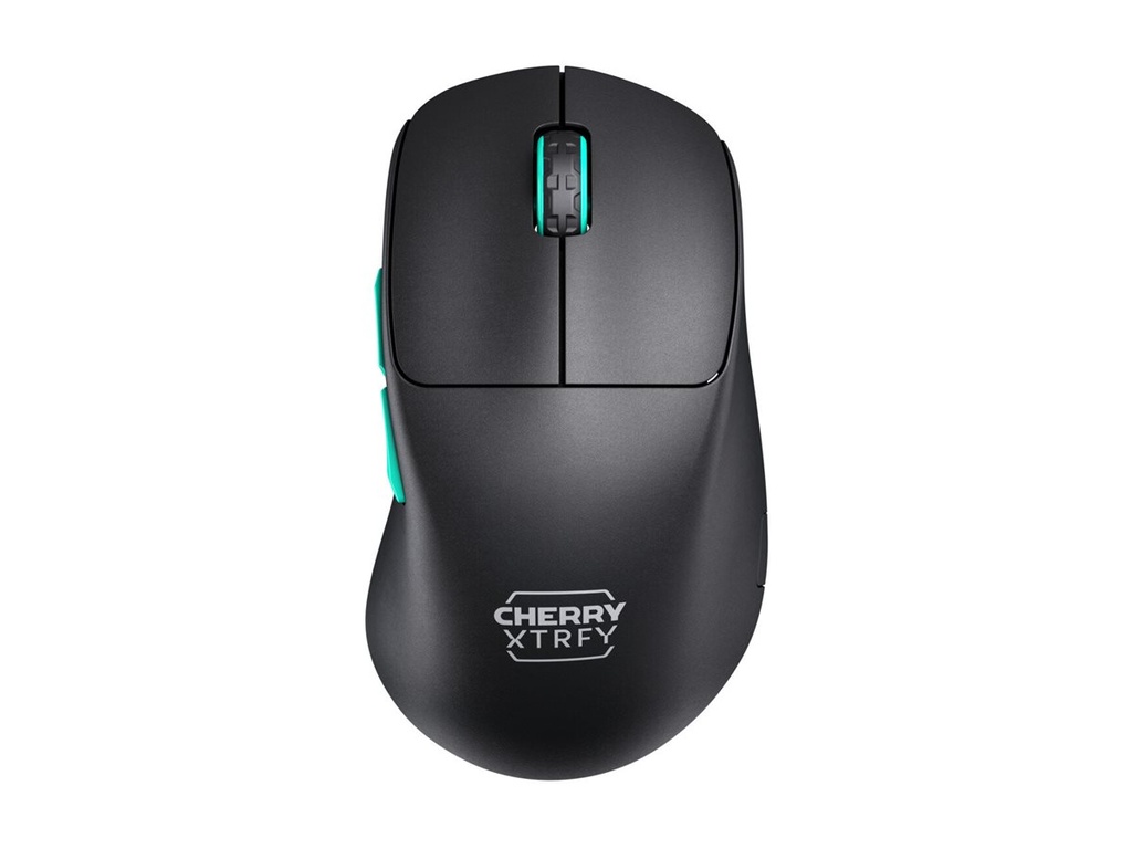 Cherry Xtrfy M64 - Maus - ergonomisch - optisch - 5 Tasten - kabellos - 2.4 GHz - kabelloser Empfänger (USB)