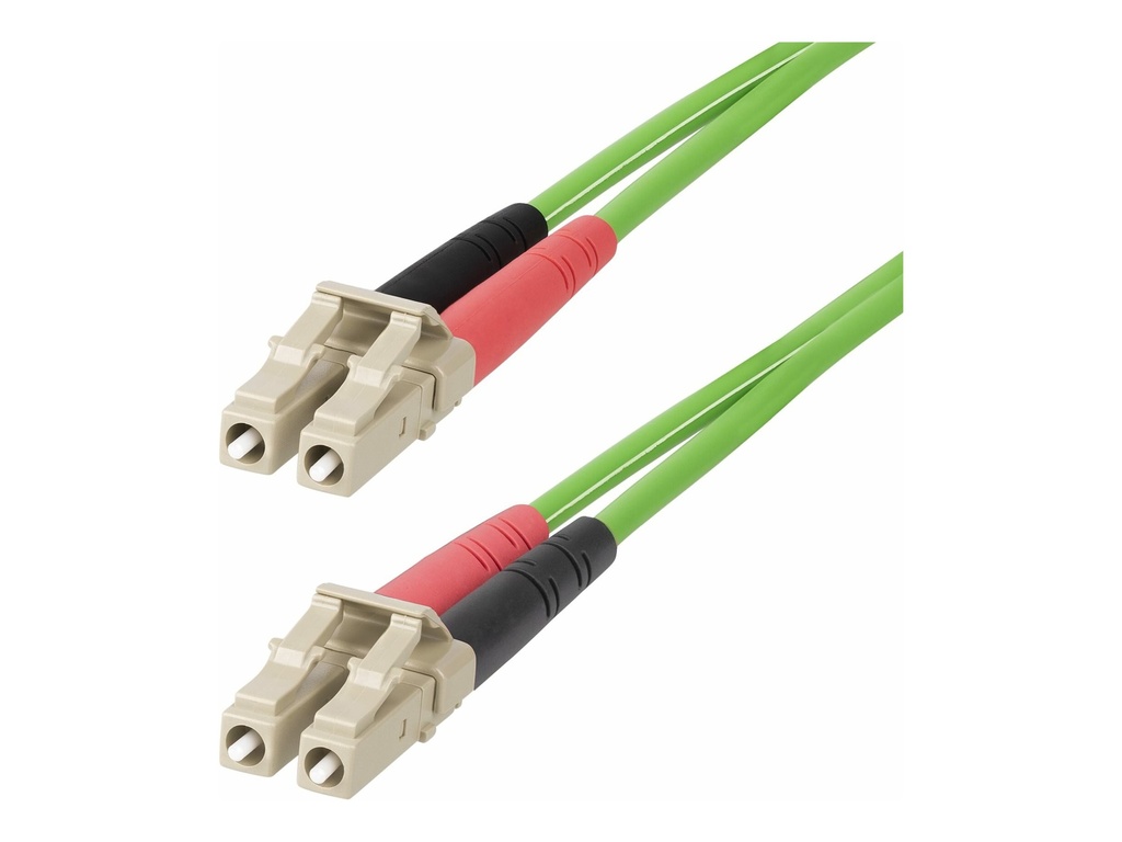 StarTech.com 2m LC zu LC (UPC) OM5 Multimode Glasfaserkabel, LSZH LWL - Patch-Kabel - LC/UPC Multi-Modus (M)