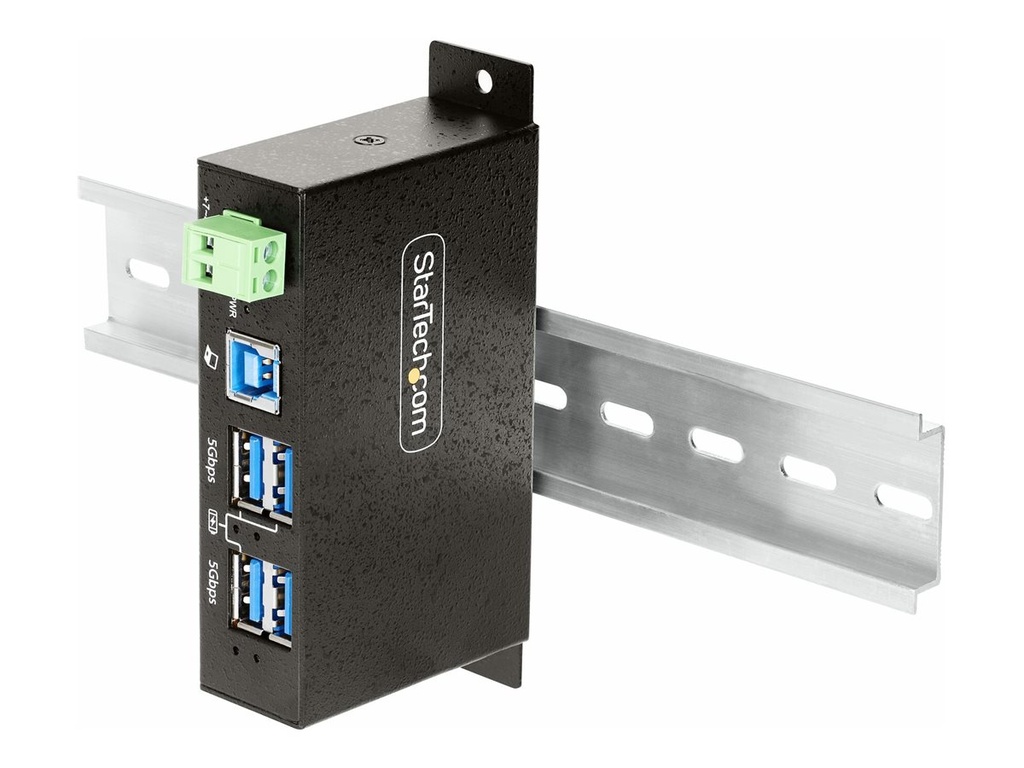 StarTech.com 4-Port USB 3.0 Hub, Managed, Industriegehäuse