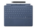 Microsoft Surface Pro Keyboard - Tastatur - mit Trackpad, Beschleunigungsmesser, Surface Slim Pen 2 Ablage- und Ladeschale - QWERTZ - Deutsch/Österreichisch - Saphir - für Microsoft Surface Pro 8, Pro 8 for Business, Pro 9, Pro 9 for Business, Pro 10 for Business, Pro (11th Edition)