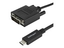 StarTech.com StarTech 3.3 ft / 1 m USB-C to DVI Cable - USB Type-C Video Adapter Cable - 1920 x 1200 - Black (CDP2DVIMM1MB)