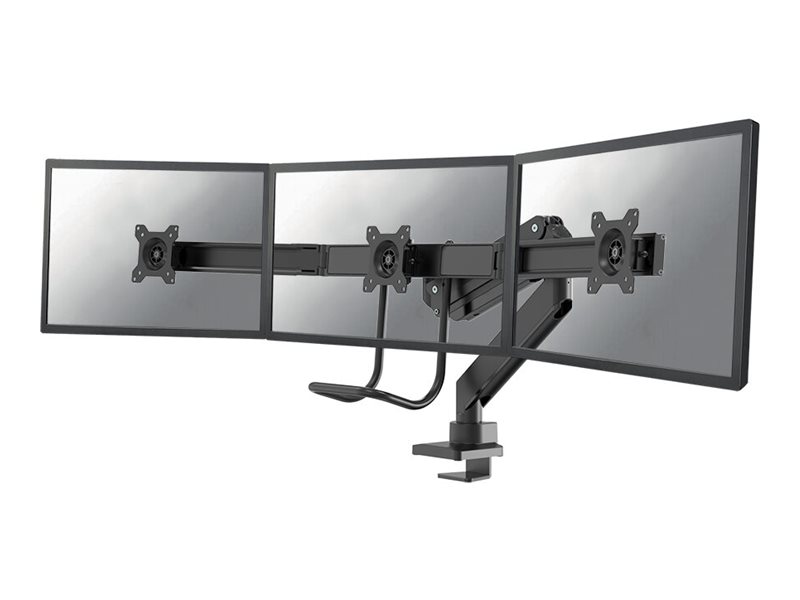Neomounts NM-D775DX3 - Befestigungskit - Voll beweglich - für 3 LCD-Anzeigen - Schwarz - Bildschirmgröße: 43.2-68.6 cm (17"-27")