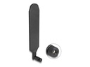 Delock Antenne - SMA-Stecker, mit Kippgelenk, LTE GNSS, drehbar - 20.9 cm - 1,5 dBi (bei 700 - 960 MHz)