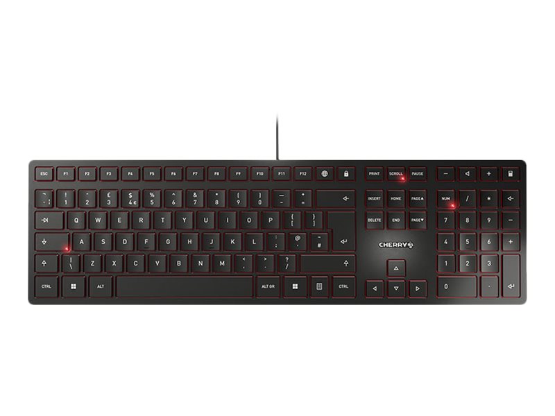 Cherry KC 6000 SLIM - Tastatur - USB - GB - Tastenschalter:
