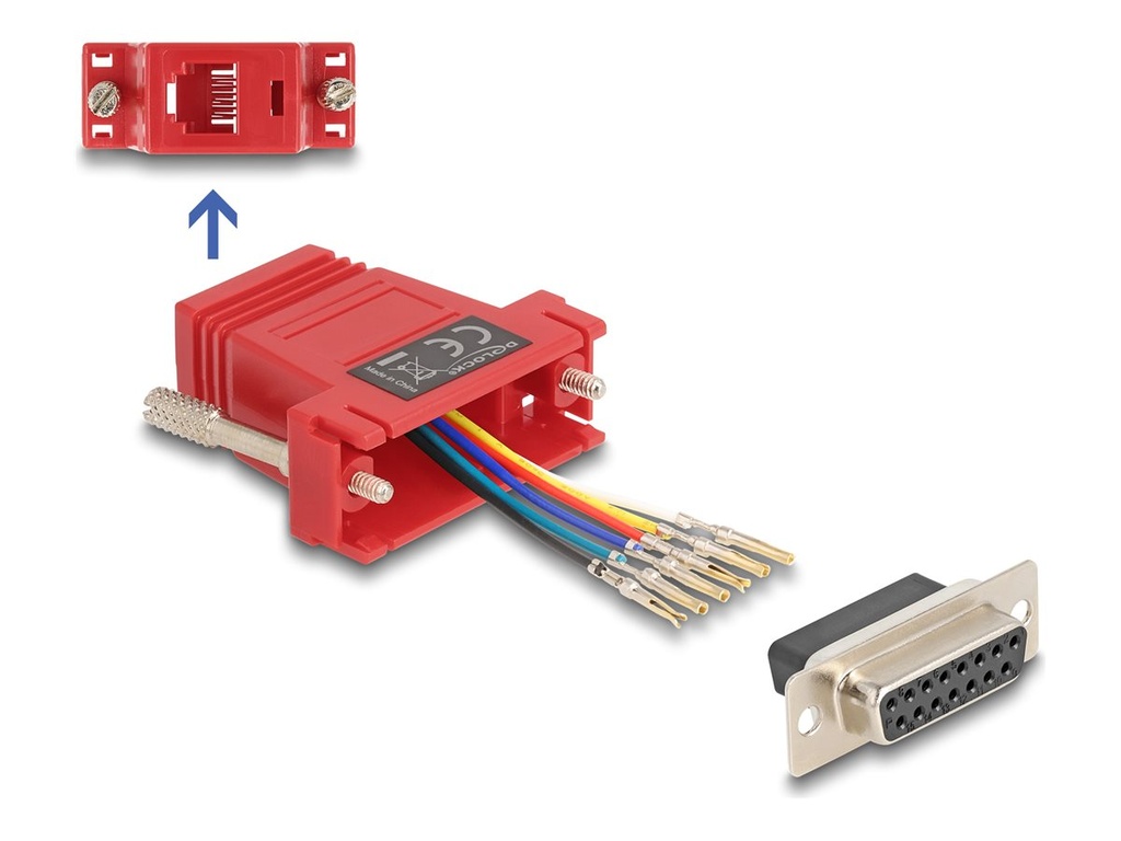 Delock Assembly Kit - Serieller Adapter - 15 pin D-Sub (DB-15)