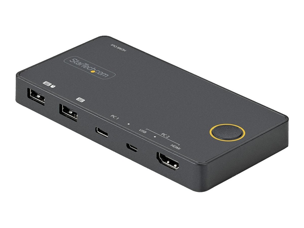 StarTech.com 2 Port Hybrid KVM Switch HDMI+USB-A